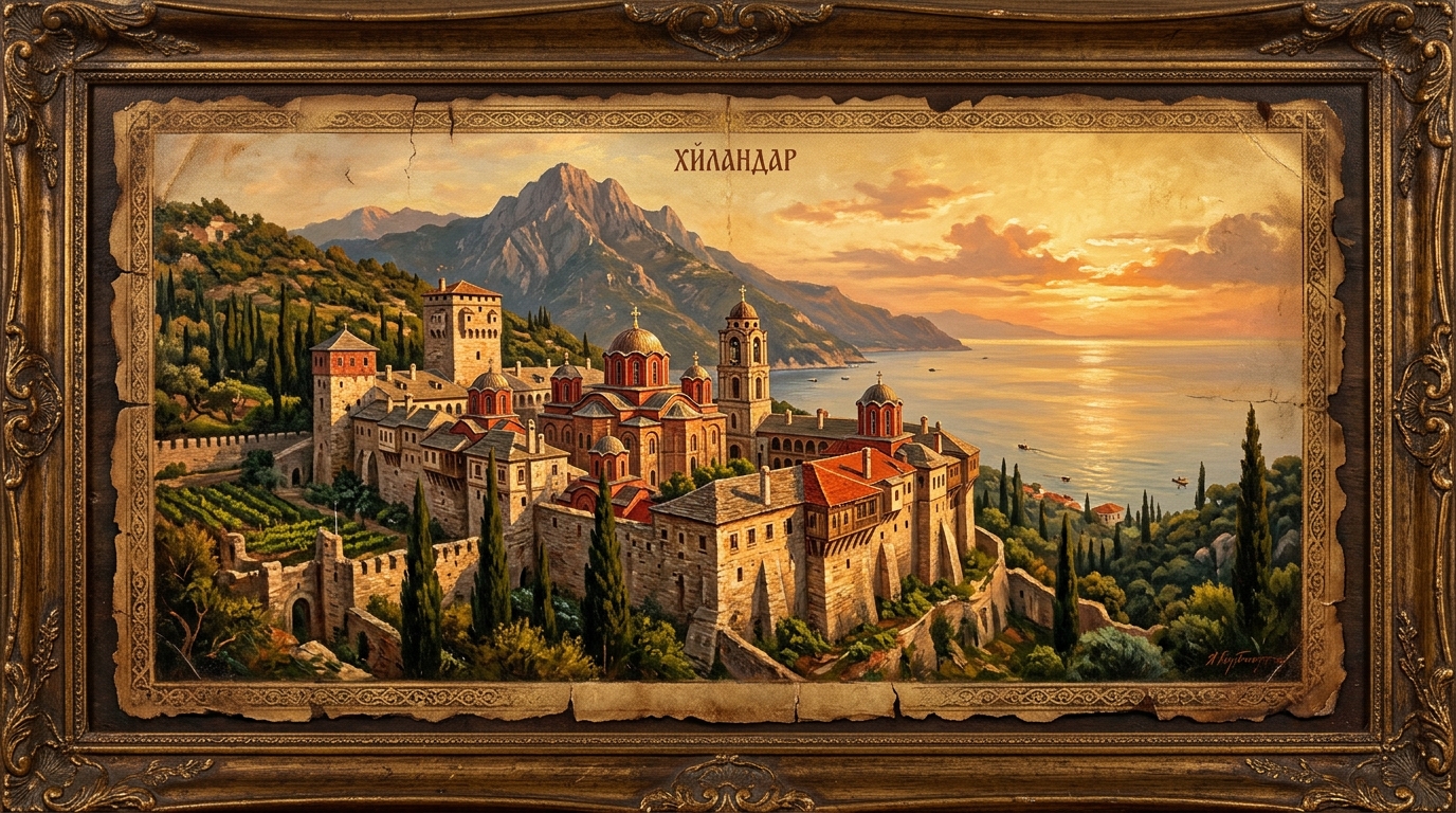 Manastir Hilandar: Osnivanje svetogorske srpske carske lavre 1198. godine